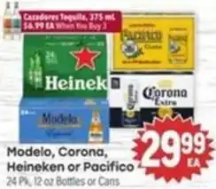 Tony’s Fresh Market Modelo, Corona, Heineken or Pacifico offer