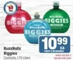 Tony’s Fresh Market BuzzBallz Biggies offer
