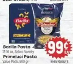 Tony’s Fresh Market Barilla Pasta offer