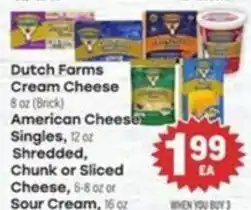 Tony’s Fresh Market Dutch Farms Cream Cheese offer