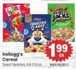 Tony’s Fresh Market Kellogg's Cereal offer
