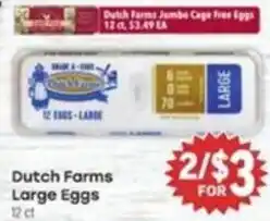 Tony’s Fresh Market Dutch Farms Large Eggs offer