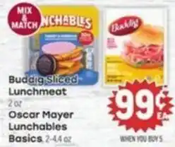 Tony’s Fresh Market Buddig Sliced Lunchmeat offer