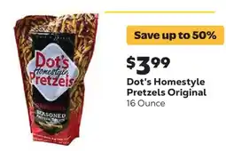 Grocery Outlet Dot's Homestyle Pretzels Original offer