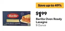 Grocery Outlet Barilla oven ready lasagne offer