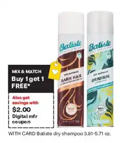 CVS Batiste dry shampoo offer