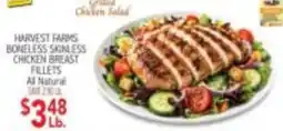Ingles Markets Harvest Farms boneless skinless chicken breast fillets offer