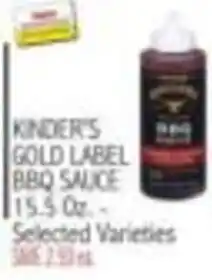 Ingles Markets Kinder's gold label bbq sauce offer