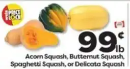 Weis Markets Acorn Squash, Butternut Squash, Spaghetti Squash, or Delicata Squash offer