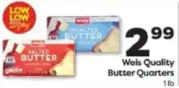 Weis Markets Weis Quality Butter Quarters offer