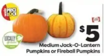 Weis Markets Medium Jack-O-Lantern Pumpkins or Fireball Pumpkins offer