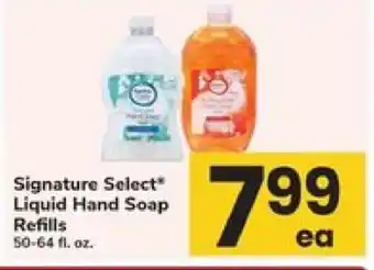 Signature Select Liquid Hand Soap Refills
