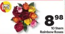 Weis Markets 10 Stem Rainbow Roses offer