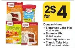 Safeway Duncan Hines Mixes offer