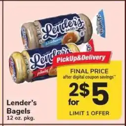 Safeway Lender's Bagels offer