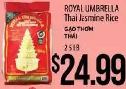 Hmart Royal umbrella thai jasmine rice offer