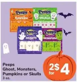 Safeway Peeps Ghost, Monsters, Pumpkins or Skulls offer