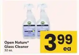 Safeway Open Nature Glass Cleaner offer
