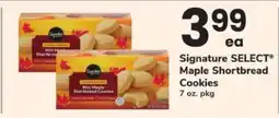 Safeway Signature SELECT Maple Shortbread Cookies offer