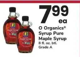 Safeway O Organics Syrup Pure Maple Syrup offer