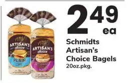 Safeway Schmidts Artisan's Choice Bagels offer
