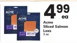 Safeway Acme Sliced Salmon Loxs offer