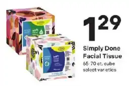 Coborn's Simply Done Facial Tissue offer