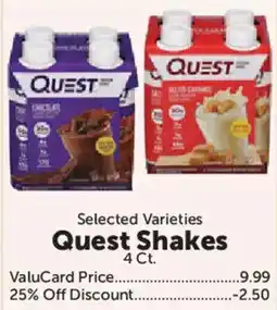 Food City Quest Shakes offer
