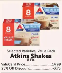 Food City Atkins Shakes offer