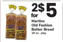 Safeway Martins Old Fashion Butter Bread offer