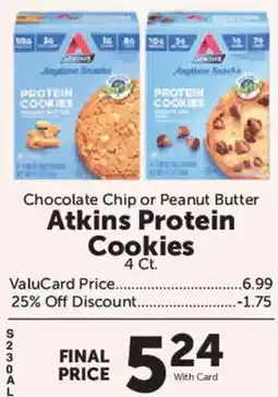 Food City Atkins protein cookies offer
