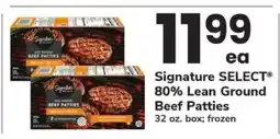Safeway Signature SELECT 80% Lean Ground Beef Patties offer
