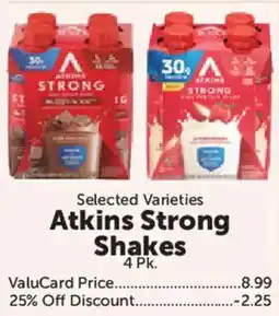 Food City Atkins Strong Shakes offer