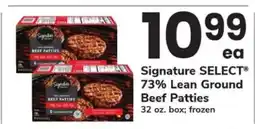 Safeway Signature SELECT 73% Lean Ground Beef Patties offer