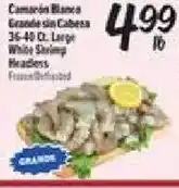 El Super White Shrimp Headless offer