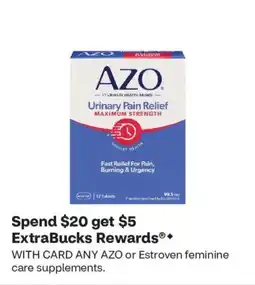 CVS AZO or Estroven feminine care supplements. offer