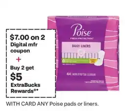 CVS Poise daily liners offer