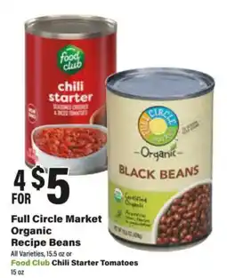 Big Y Full Circle Market Organic Recipe Beans offer
