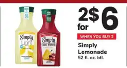 Safeway Simply Lemonade offer