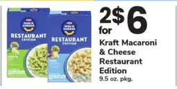 Safeway Kraft Macaroni & Cheese Restaurant Edition offer