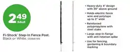 Mills Fleet Farm Fi-Shock Step-In Fence Post offer