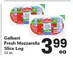 Safeway Galbani Fresh Mozzarella Slice Log offer