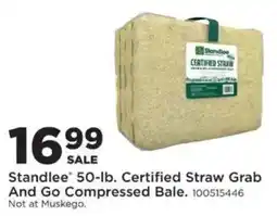 Mills Fleet Farm Standlee certified straw grab and go compressed bale offer