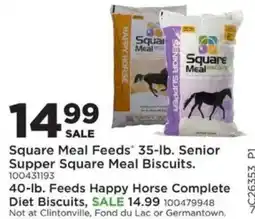Mills Fleet Farm Square Meal Feeds Senior Supper Square Meal Biscuits offer