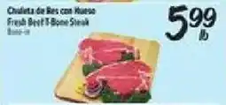 El Super Fresh Beef T-Bone Steak offer