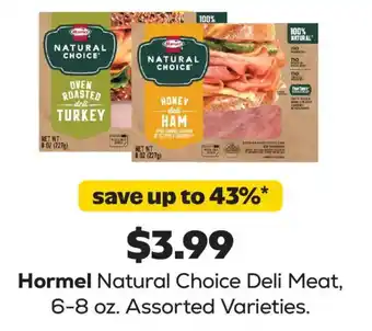 Hormel Natural Choice Deli Meat