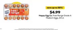 Grocery Outlet Happy Egg Co. Free Range Grade A Medium Eggs offer