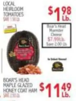 Ingles Markets Boar's Head Maple Glazed Honey Coat Ham offer