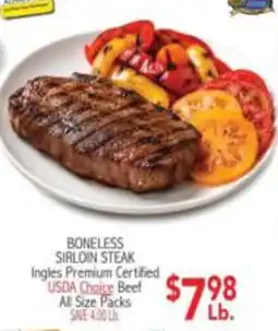 Ingles Markets Ingles boneless sirloin steak offer