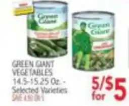 Ingles Markets Green Giant vegetables offer